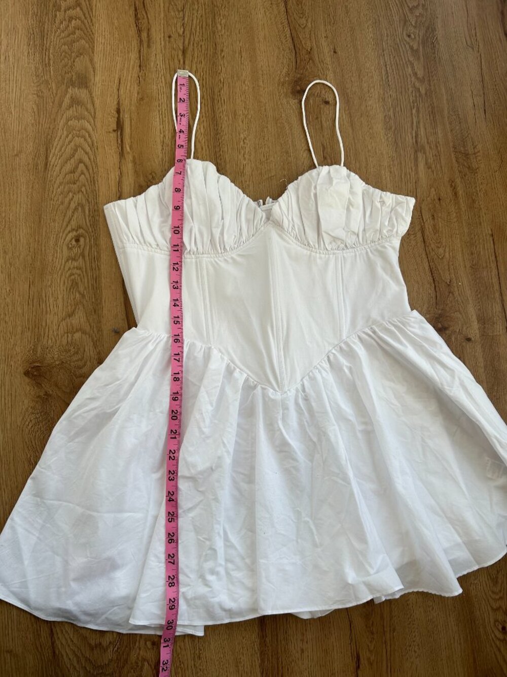 Good American White Poplin Mini Dress NWT Large Fit & Flare Bridal Summer - Picture 13 of 13